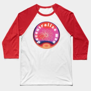 Decentralize Men, retro circle design Baseball T-Shirt